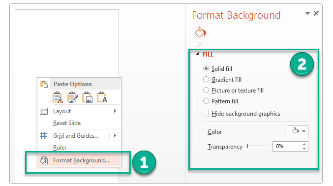 Formatting a Background For an Infographic