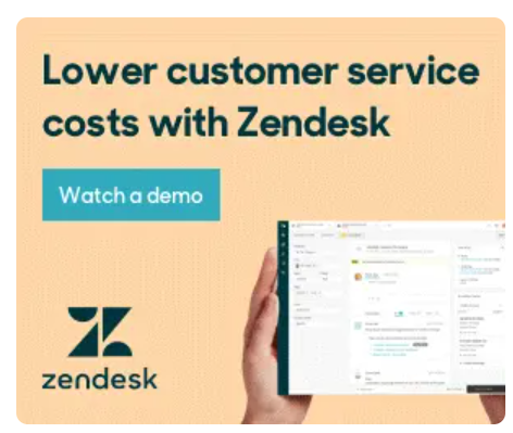 Zendesk banner ad