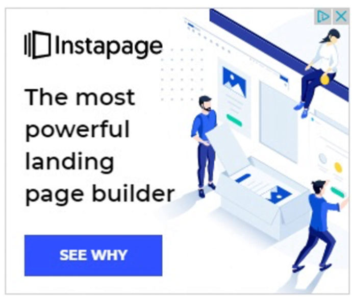 Instapage banner ad